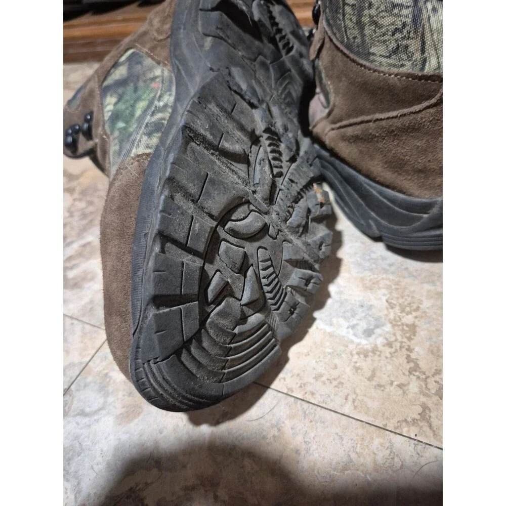 Ozark Trail Mens Hiking Boots Size 11 Waterproof Brown Camouflaged Camo Lace up